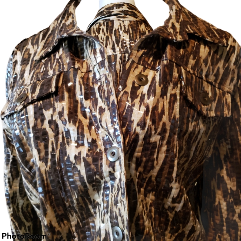 ❤️ ELEMENTZ Petite XL Leopard Print Jacket